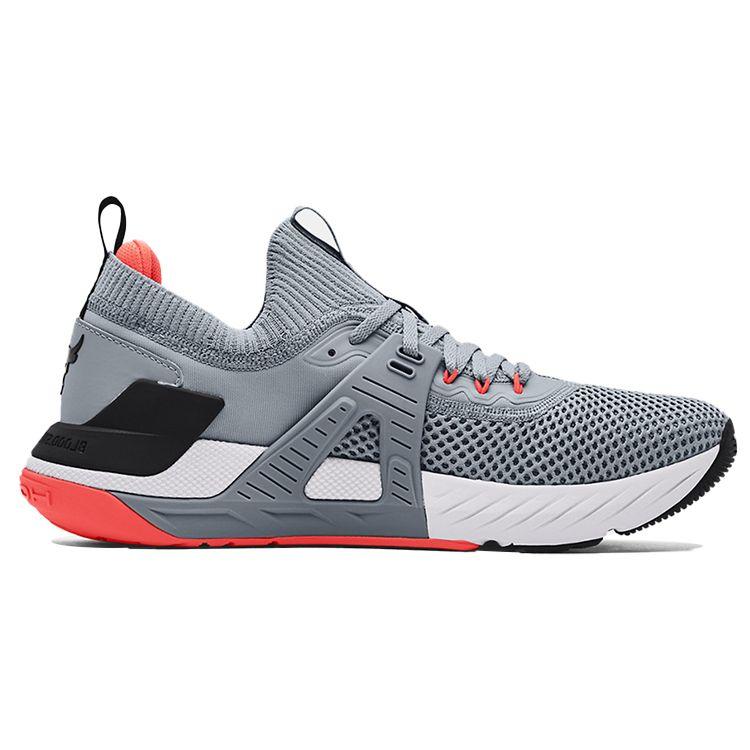 Under Armour Project Rock 4 Steel Black Men Sneakers Grey 3023695-107