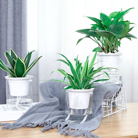 4 комплекта двухслойных цветочных горшков, самопоглощающих, прочных, автоматических, гидропонных, суккулентных, контейнеров для растений