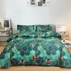 Honeycomb Duvet Cover Twin Queen Size Modern Marble Bedding Set For Boys Girls Geometrical Green Gold Reversible Comforter Cover