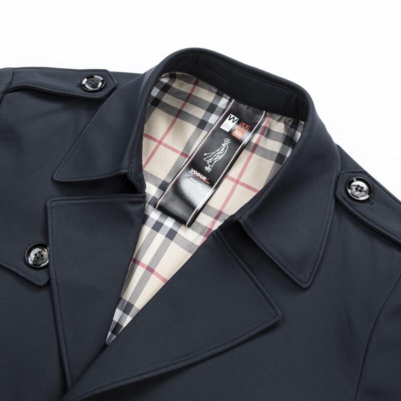 ROMON Мужской тренч средней длины в стиле business casual LMYC2128