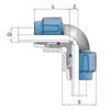 Raccord PE 90° 20mm, Raccord Compression Polyéthylène Eau Potable