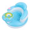 Baby Inflatable Seat with Built In Air Pump Music Back Neck Support Floor Seater Toddler Inflatable