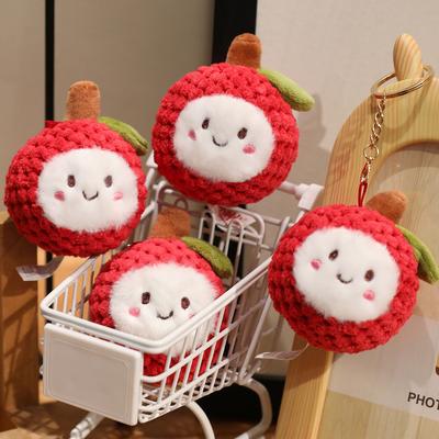 Креативный маленький кулон в виде личи, плюшевая игрушка-кукла, фрукт личи, кукла, брелок для сумки для девочек