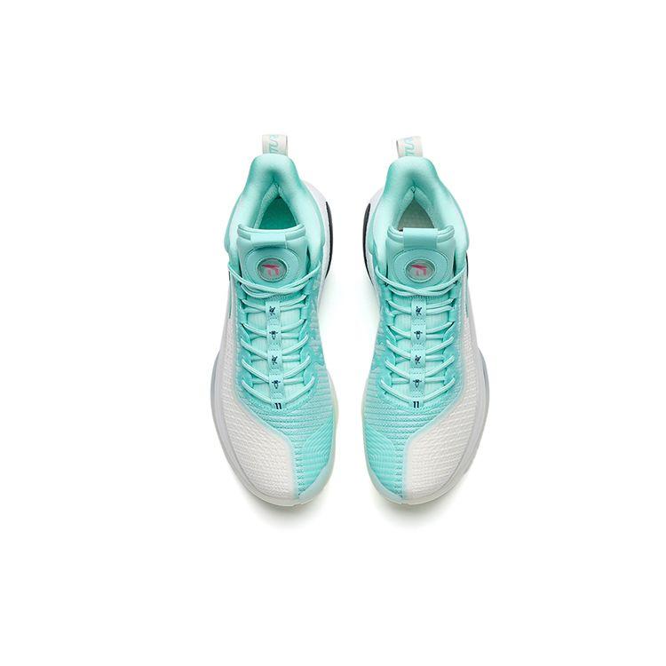 Anta KT7 Nitrogen Technology Wear-Resistant High-Top Basketball Shoes Men Sneaker White Blue 112231101-1