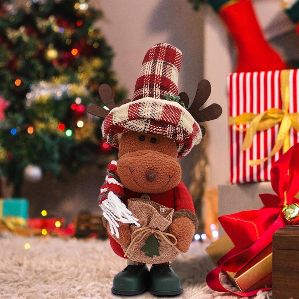 Плюшевая кукла, набитая рождественская фигурка, украшение, милая, для детей и взрослых, универсальное украшение для дома, праздничная игрушка для декора, снеговик