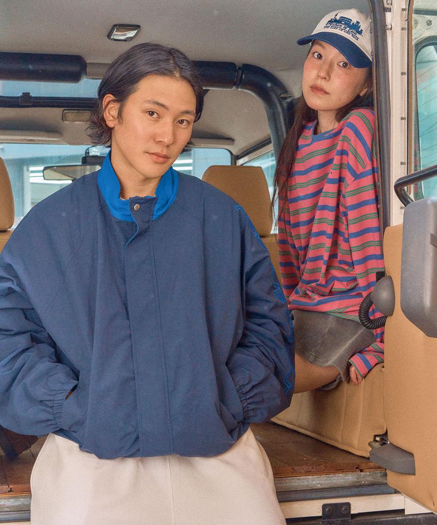 Eeut Archive Embroidered Track Jumper / Dark Navy