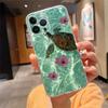 Чехол для телефона Для iphone 17ProMax 17 Pro Air 16 15 14 13 Pro Max 16 15 14 13 Pro 15Plus Синий Морской Цветок Вода
