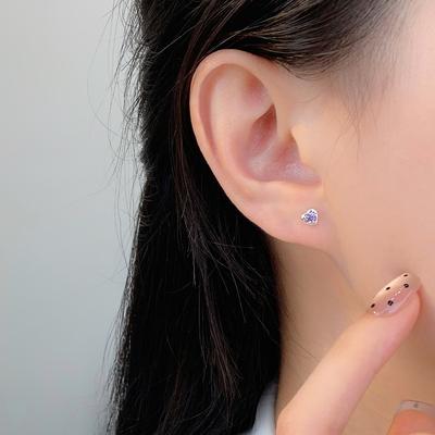 Серьги Love Zircon - свежие, милые, маленькие, изысканные и нежные, изысканные украшения для ушей и изящные украшения для ушей