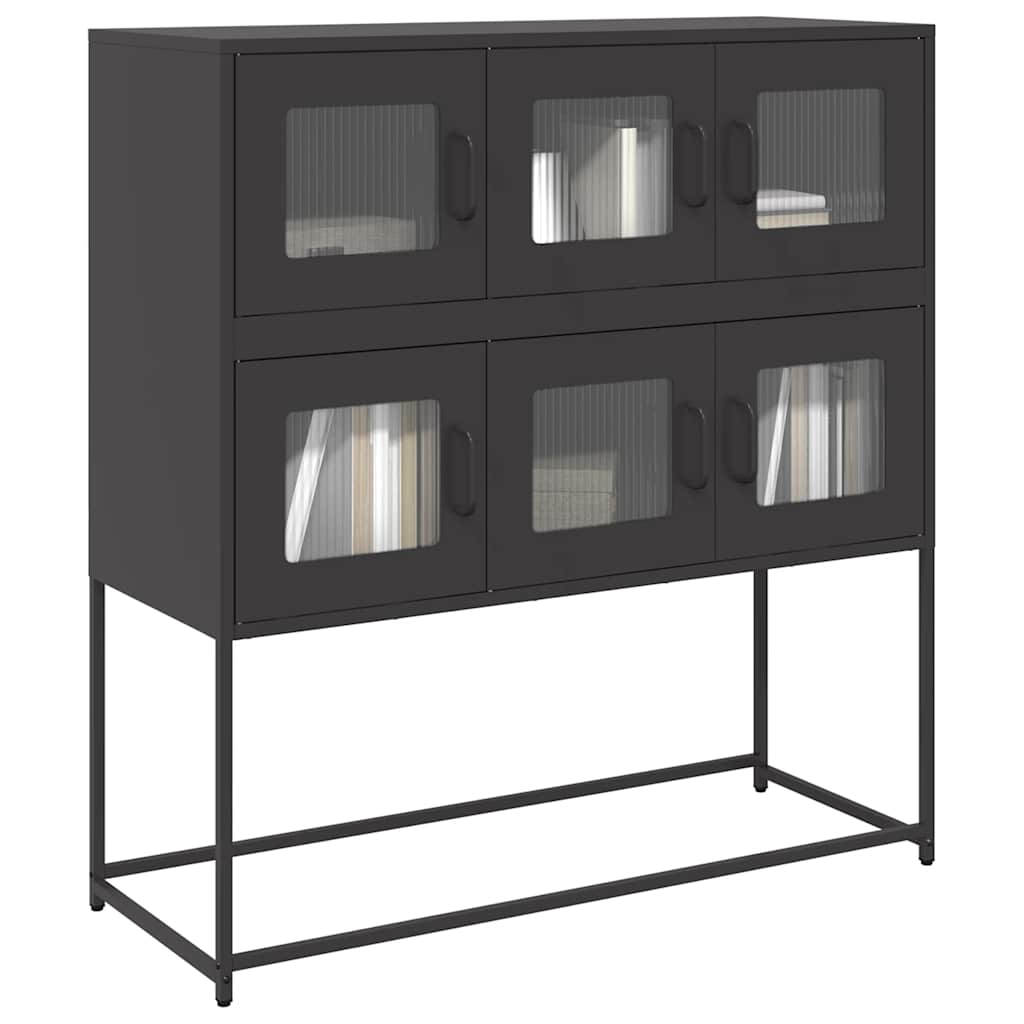 Sideboard in Black 100.5 x 39 x 107 cm Cold Rolled Steel
