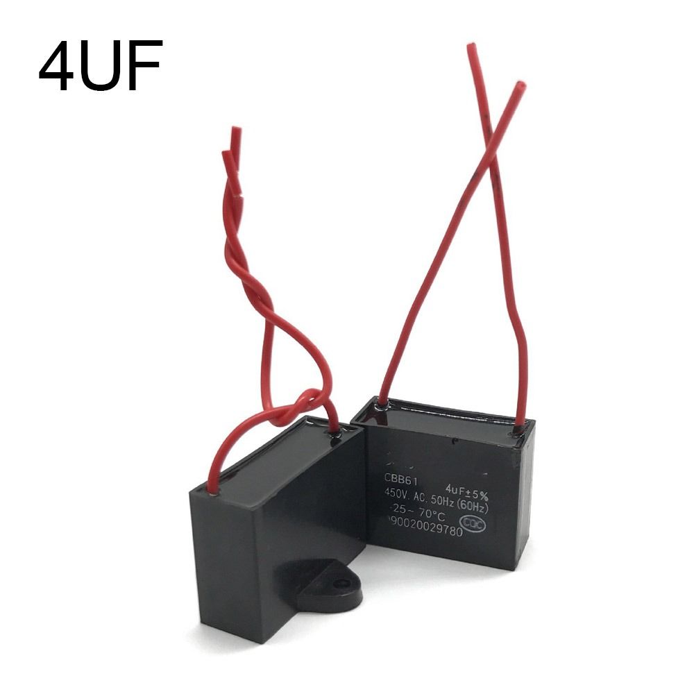 1/1.2/1.5/2/2.5/3/3.5/4/5/6UF Capacitor CBB61 Fan Capacitor Durable Start Capacitor