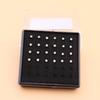 Stainless Steel Nose Studs with 2mm, 2.5mm, 3mm Rhinestones for Body Piercing