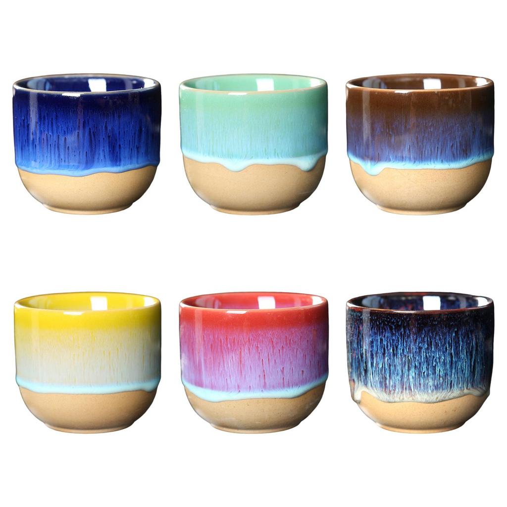 Ceramic Cups Porcelian Tea Set 150ml,Yerba Mate Teacup for Tea Water Cappuccino