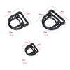 10pcs Black Durable Rope Adjustment Buckle 12~50mm Strap Webbing Buckle  Luggage Accessories
