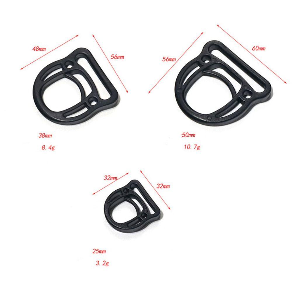 10pcs Black Durable Rope Adjustment Buckle 12~50mm Strap Webbing Buckle Luggage Accessories