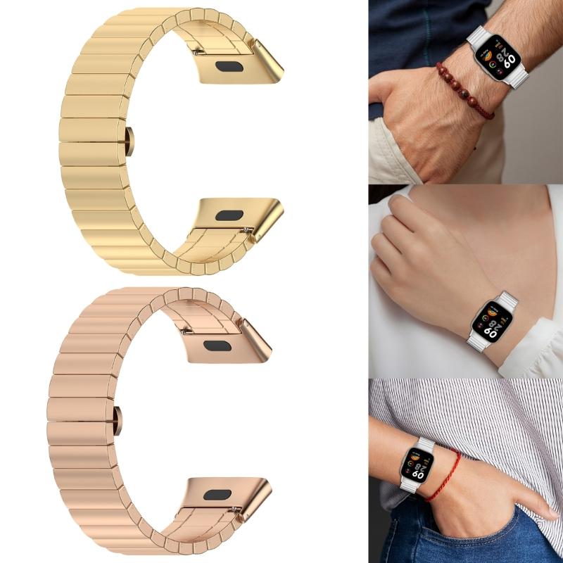 Ремешок из нержавеющей стали для Redmi Watch 3 Браслет Запасной ремешок для часов Браслет с защитой от царапин Быстросъемный ремешок