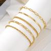 Bohemian Minimalist Multi-Layer Metal Chain Women's Bracelet Set