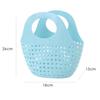 Plastic Bath Basket Handheld Shower Basket Portable Laundry Basket  Bathroom