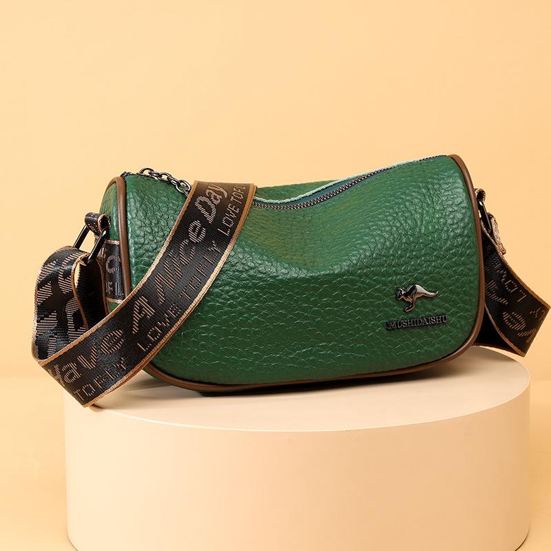 Женская сумка из натуральной кожи, модная, большая вместимость, сумка через плечо, первый слой из коровьей кожи