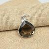 AAA+ Smoky Topaz Solid 925 Sterling Silver Pendant Handmade Gemstone Jewelry For Gifts