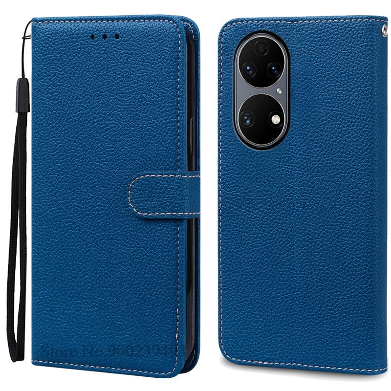 Чехол P50 P 50 Pro для Huawei P50, кожаный чехол-кошелек, флип-чехол для Huawei P50 Pro, мягкий силиконовый чехол, чехол Fundas Shell