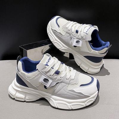 Женские кроссовки-папы, женские осенние новинки, женская обувь, маленькая толстая подошва, увеличивающая рост, универсальные дышащие повседневные спортивные туфли для женщин