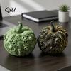 Durable Festival Display Items 3D Printed Halloween Skull Pumpkin Decorations, Skeleton Head Desktop Ornament, Sturdy PLA Cemetery Statues Table