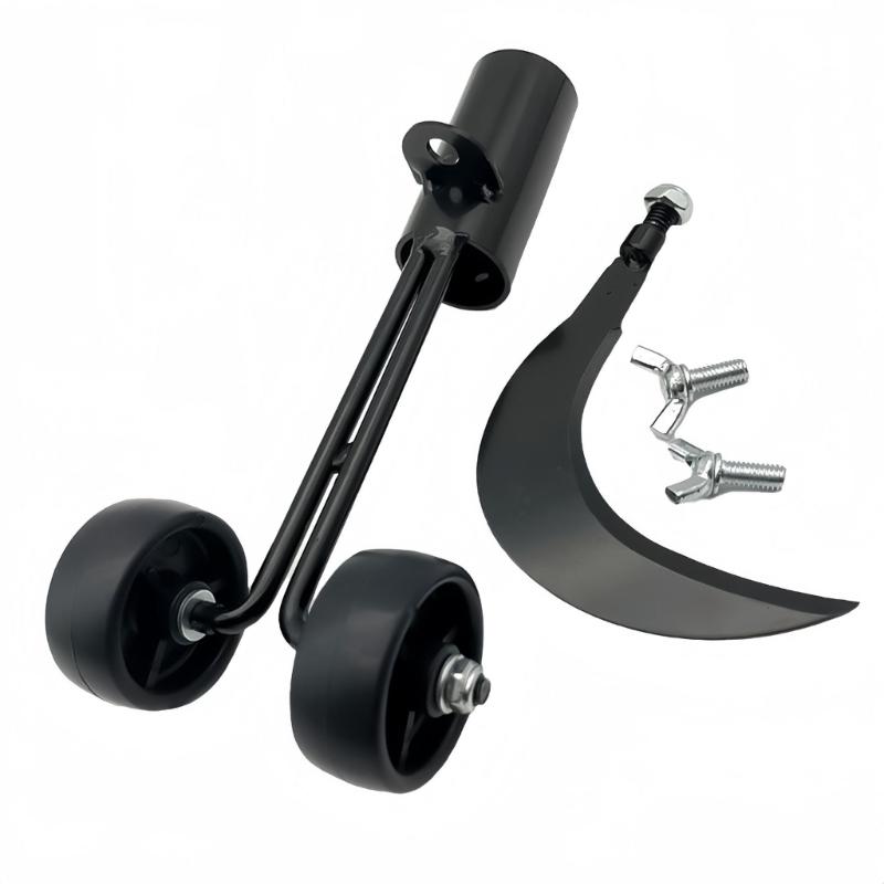 Удалитель сорняков на колесах Прочный стальной пропольщик Катящееся колесо Крюк для сорняков с эргономичным дизайном для извлечения глубоких корней