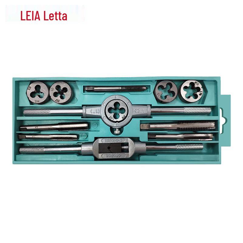 LETA 12-Piece Tap & Die Set with Screw Extractor