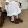 Версия! Ретро пряжка на ремне толстая подошва Birkenstock голова сумки полушлепанцы женские 2025 весна и осень Мори ленивые Бокен туфли