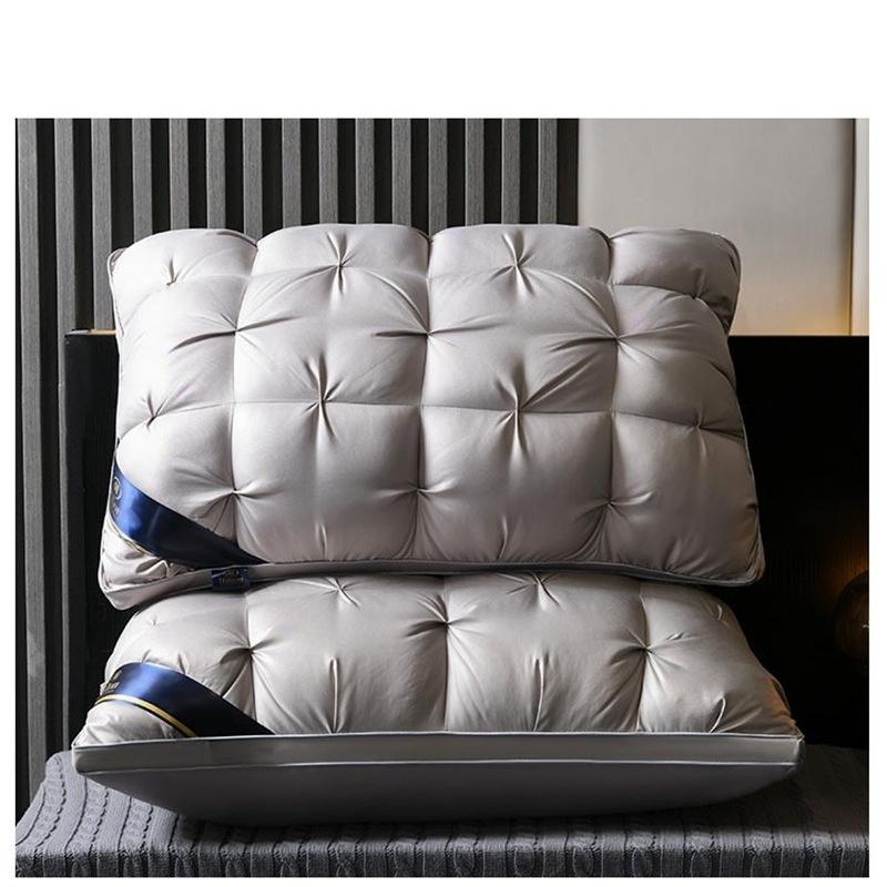 Hotel Quality Pillow, Deep Sleep Neck Support Non‑Collapsing High Core, 48×74cm All‑Season Bed Pillow 1PC