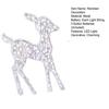 2D LED Lighted Deer Family Figurine Christmas Outdoor Yard Reindeer Light Decoration