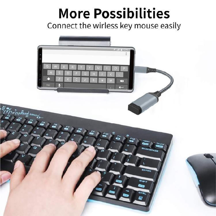 OTG-кабель USB Type C, Type C (папа) на USB 3.0 (мама), конвертер быстрой зарядки USB