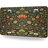 Bohemia Flowers Front License Plate William Morris Art Car Decorative License Plates Aluminum Metal Accessory Novelty Vanity Tag Cover with 4 Holes