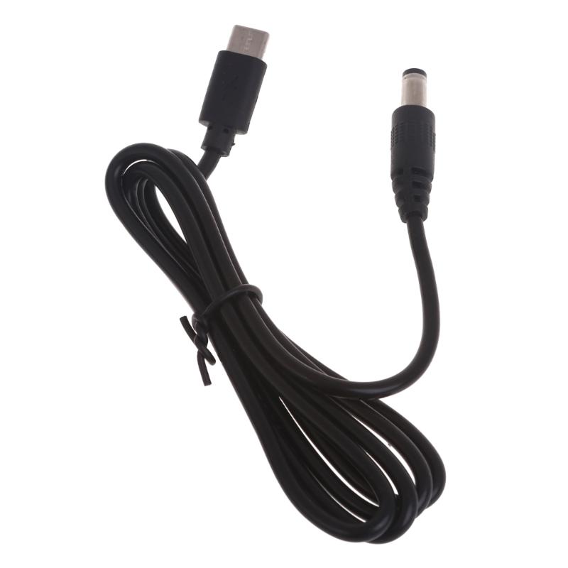 Мужской кабель питания Type-C на DC5521, USB C на 5.5x2.1 мм Мужской провод блока питания Разъемы-бочонки Зарядная линия