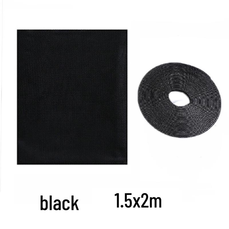 Черно-белая самоклеящаяся москитная сетка на липучке