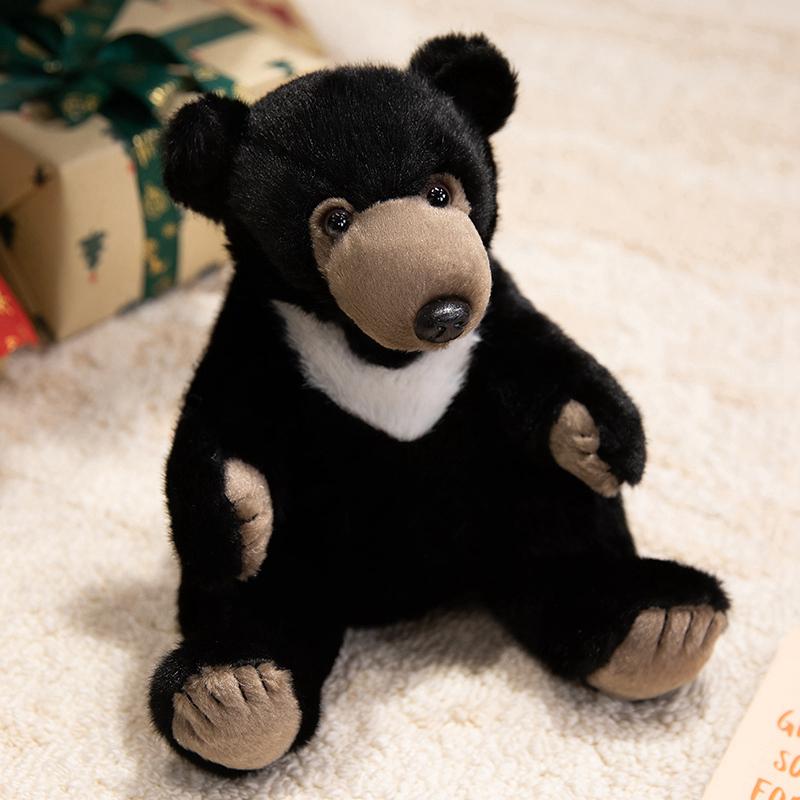 Имитация Панды / Черного Медведя Плюшевые Игрушки Реалистичная Мягкая Игрушка Кукла для Малыша Кавайный Декор Комнаты Креативные Подарки на День Рождения Рождество