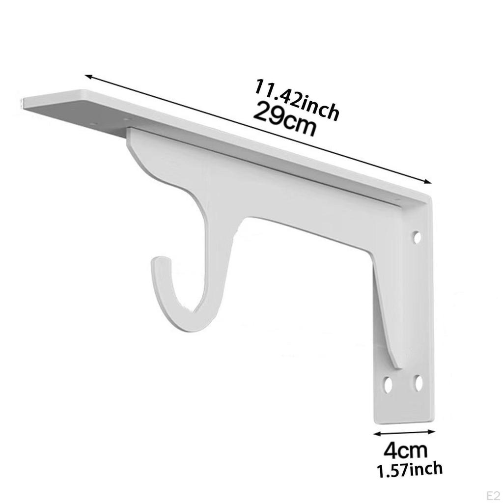 Closet Rod Bracket for Easy Installation Wall Mounting