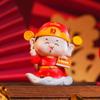 Забавная мультяшная мини-статуэтка бога богатства, смоляная статуэтка бога удачи, китайский стиль, счастливая новогодняя статуэтка, детская игрушка