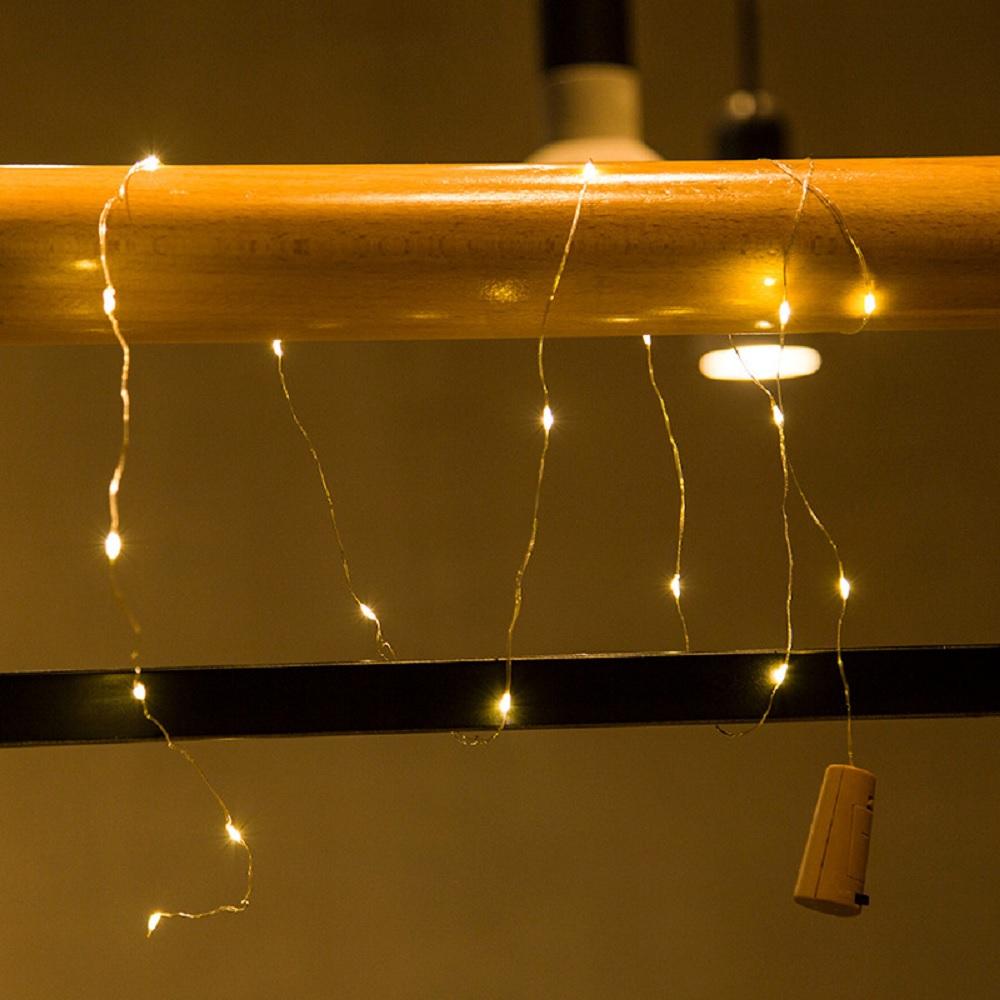 Новые 10 шт. Светодиодные гирлянды-феи в бутылках с пробками для свадебной вечеринки, Рождества, 2 м проволоки