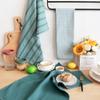 Set of 3PCS 100% Natural Cotton Kitchen Towels Classic Tea Towels Dish Cloth Absorbent Lint-Free Machine Tableware Household