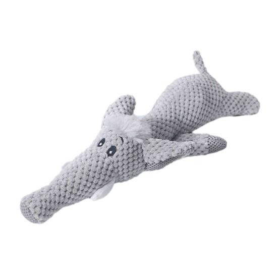 Плюшевая игрушка для собаки, мягкая пищащая жевательная игрушка, набитый лев, волк, слон, интерактивная игрушка для перетягивания для агрессивных жевателей, развлечение для кусания