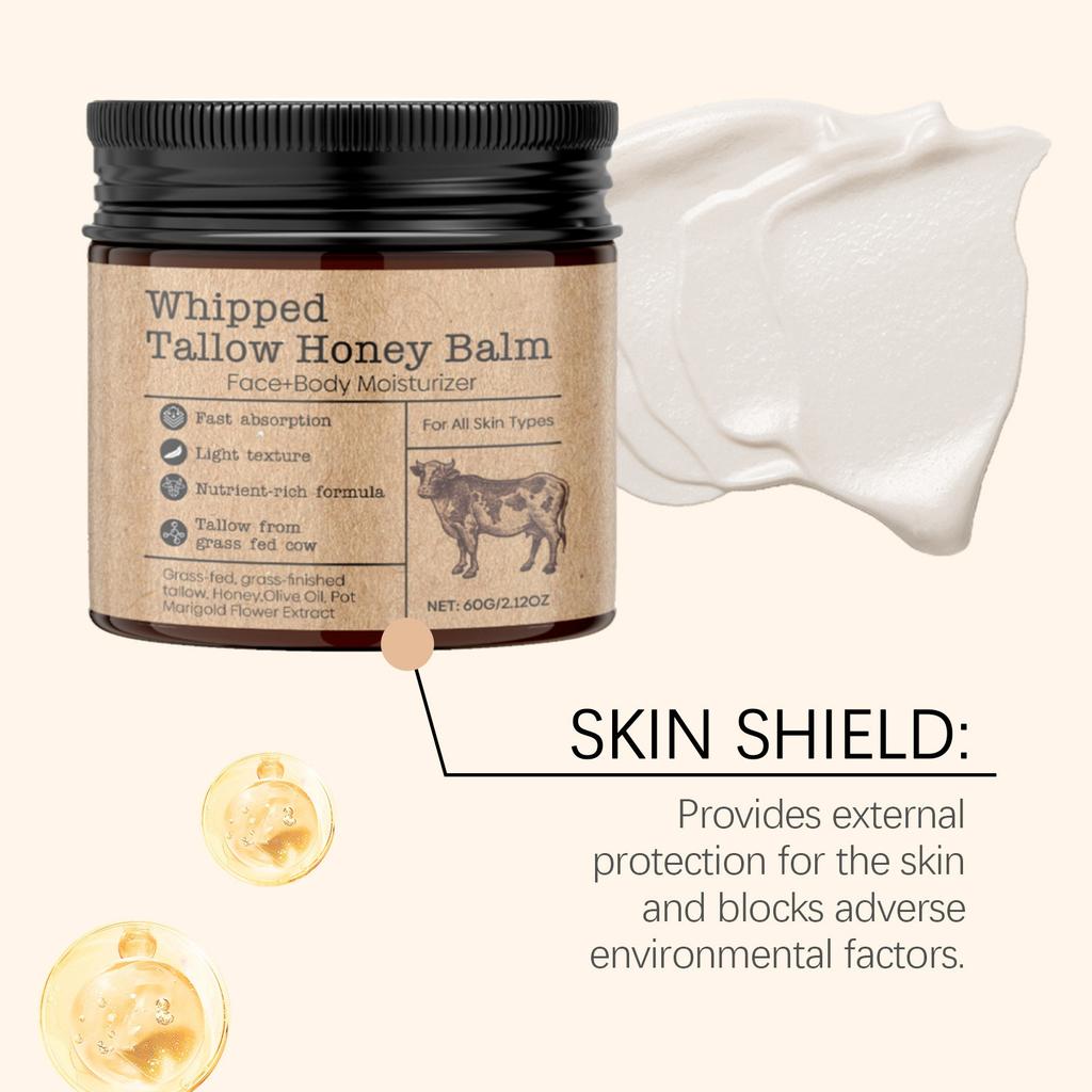 Tallow Skin Moisturizer Gentle Moisturizing Skin Care Moisturizing Softening Body Cream Organic Unscented Fast Absorbing Tallow Cream.