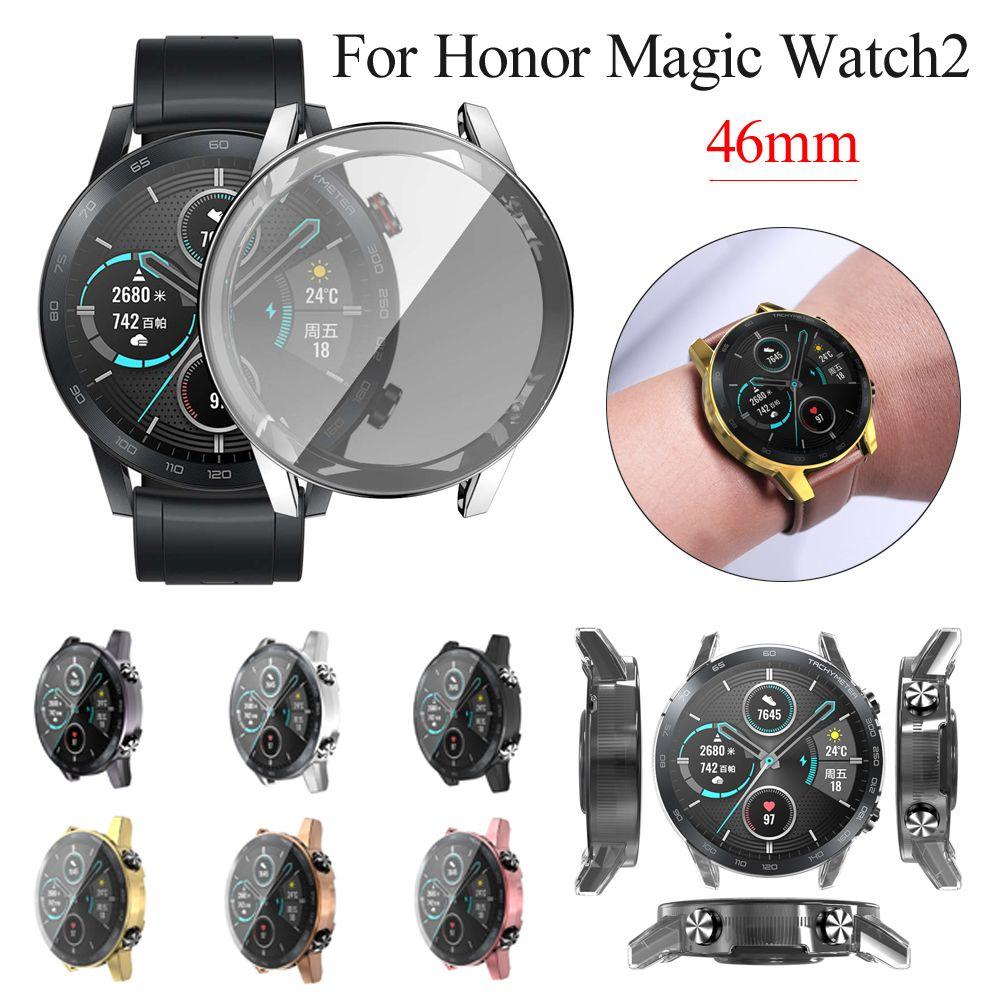 Luxury Soft Protective Shell TPU Watch Case Plating 360 Full Cover Screen Protector