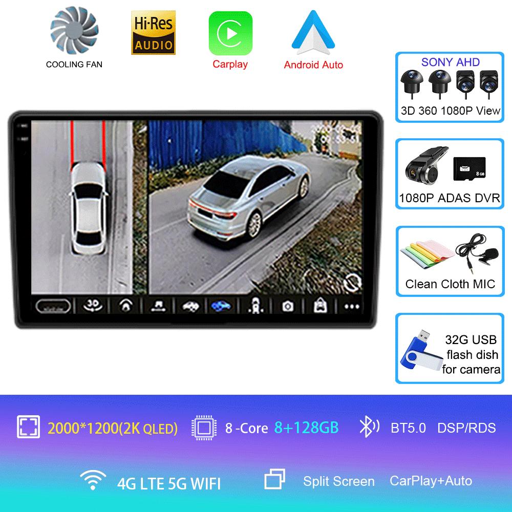 Для Volkswagen VW Golf 4 IV Jetta MK4 Classics Car Radio Android 14 Multimedia Player Carplay GPS Android Auto Stereo DSP 2 Din