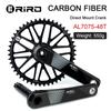 RIRO Carbon Fiber Crank Road Bike 11/12 Speed 50-34/53-39T Direct Mount Bicycle Crankset 170mm 46/48/50/52T Chainring Bike Parts