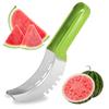 Stainless Watermelon Slicer with Non-Slip Handle Fruit Divider Watermelon Slicer Cutter Kitchen Gadgets for Pineapple Cantaloupe