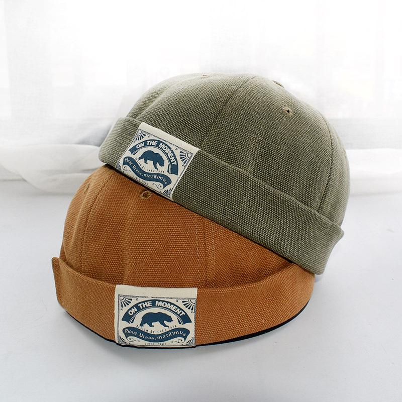 Мужская ретро хип-хоп круглая уличная шапка-бини с черепом