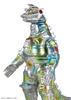 CCP Medium Size Series Godzilla EX [6th Edition] Mechagodzilla (1974) Space Titanium Image Ver. Approximately 130mm PVC Pre-painted Soft Vinyl Figure