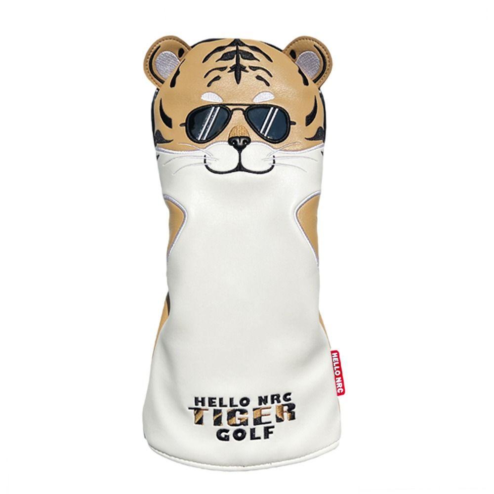 Cartoon Tiger Golf Club Covers Soft Golf Headcover Tiger Golf Cover Golfer Gift