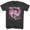 Мужская футболка Элвис Пресли Фото Сердца Рок-музыка Sun Records Унисекс Футболка